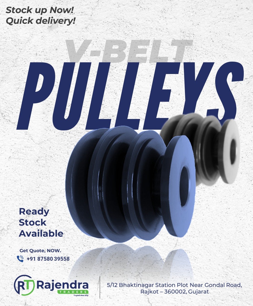 C.I. V BELT PULLEYS